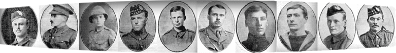 Portraits of Kirkcudbrightshire soldiers